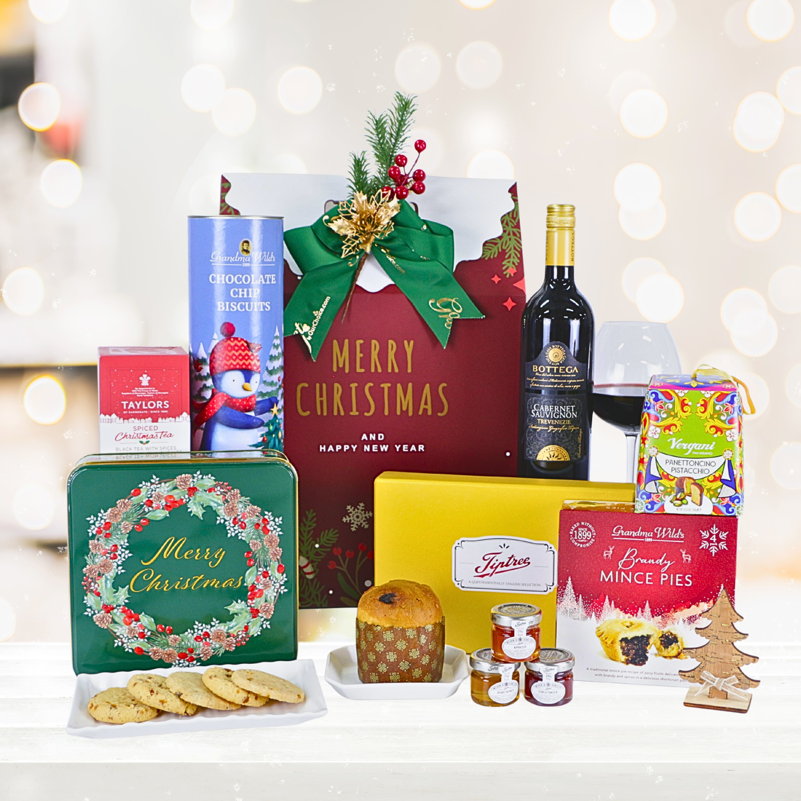 GG Merry Christmas Red Hamper – Gourmet Grocery OurChoice for Food & Gifts