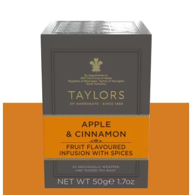 Taylors of Harrogate Apple & Cinnamon Tea Bag 20 Sachets