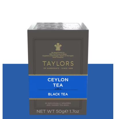 Taylors of Harrogate Ceylon Tea Bag 20 Sachets