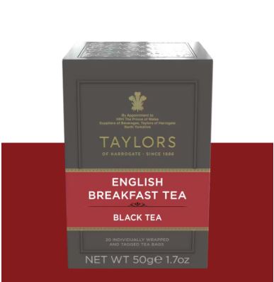 Taylors of Harrogate English Breakfast Tea Bags 20 Sachets