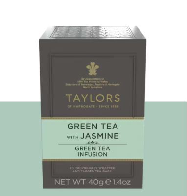 Taylors of Harrogate Green Tea with Jasmine Tea Bag 20 Sachets