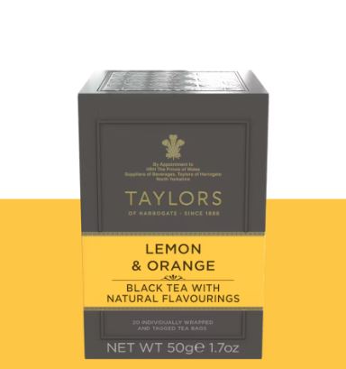 Taylors of Harrogate Lemon and Orange Tea Bag 20 Sachets