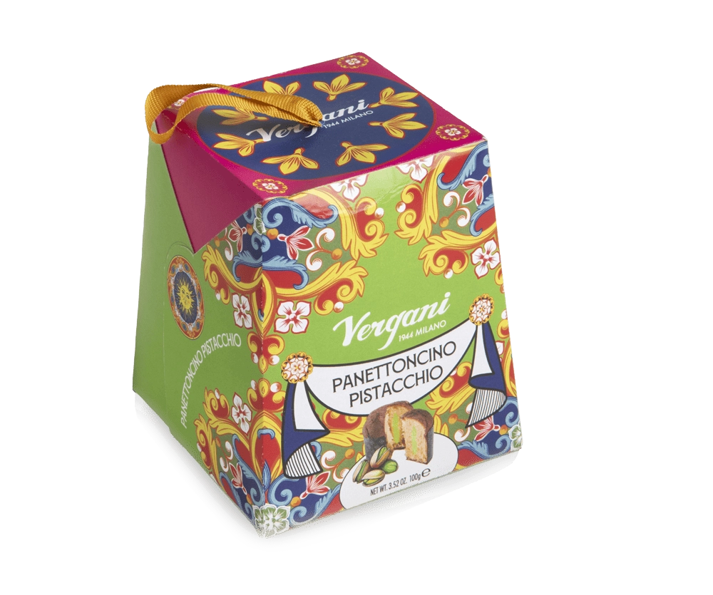 Vergani Pistachio Panettone in Box GREEN 100g