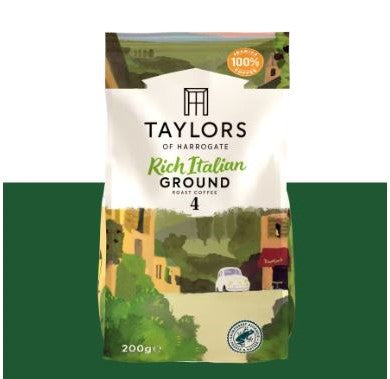 Taylors of Harrogate Rich Italian Ground Coffee 227g [ End November 2024]