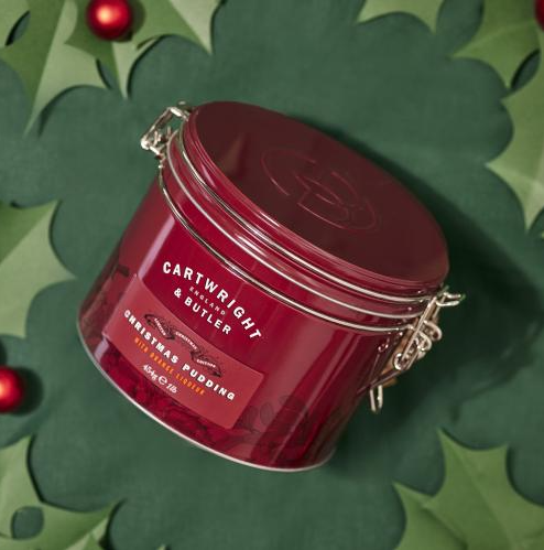 Cartwright and Butler Christmas Pudding with Orange Liquer 454g