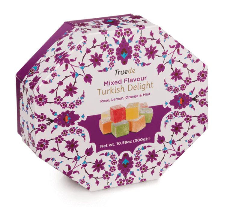 Truede Mixed Flavour Octagonal Turkish Delight 300g