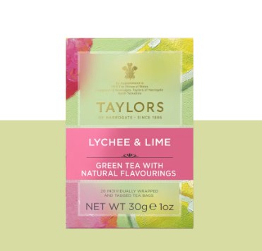 Taylors Of Harrogate Lychee & Lime Green Tea 20  Sachets