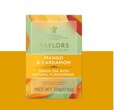 Taylors Of Harrogate Mango & Candamom Green Tea Bag 20 Sachets