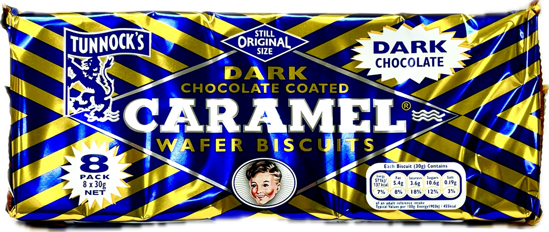 Tunnock's Caramel Wafer Biscuits 8 x 30g