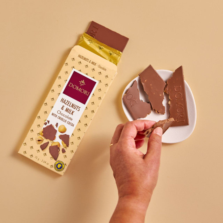 Domori Gianduja Chocolate and Piedmont Hazelnuts - 75g