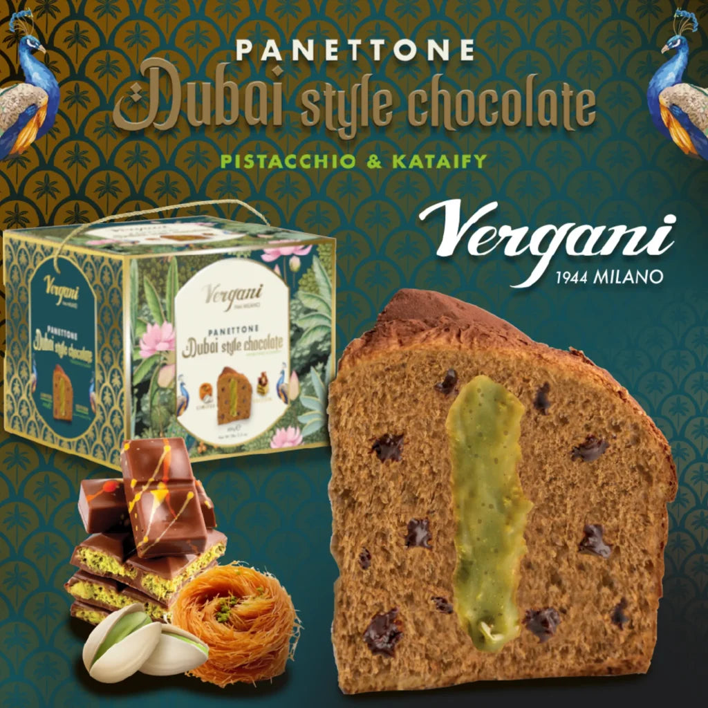 Vergani Dubai Style Chocolate Pistachio and Kataify GIFT BOX 800g