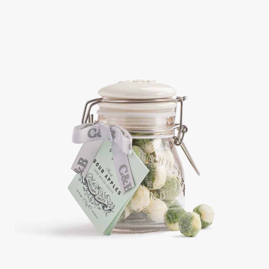 Cartwright and butler Sour Apple Sweets in Jar 170g