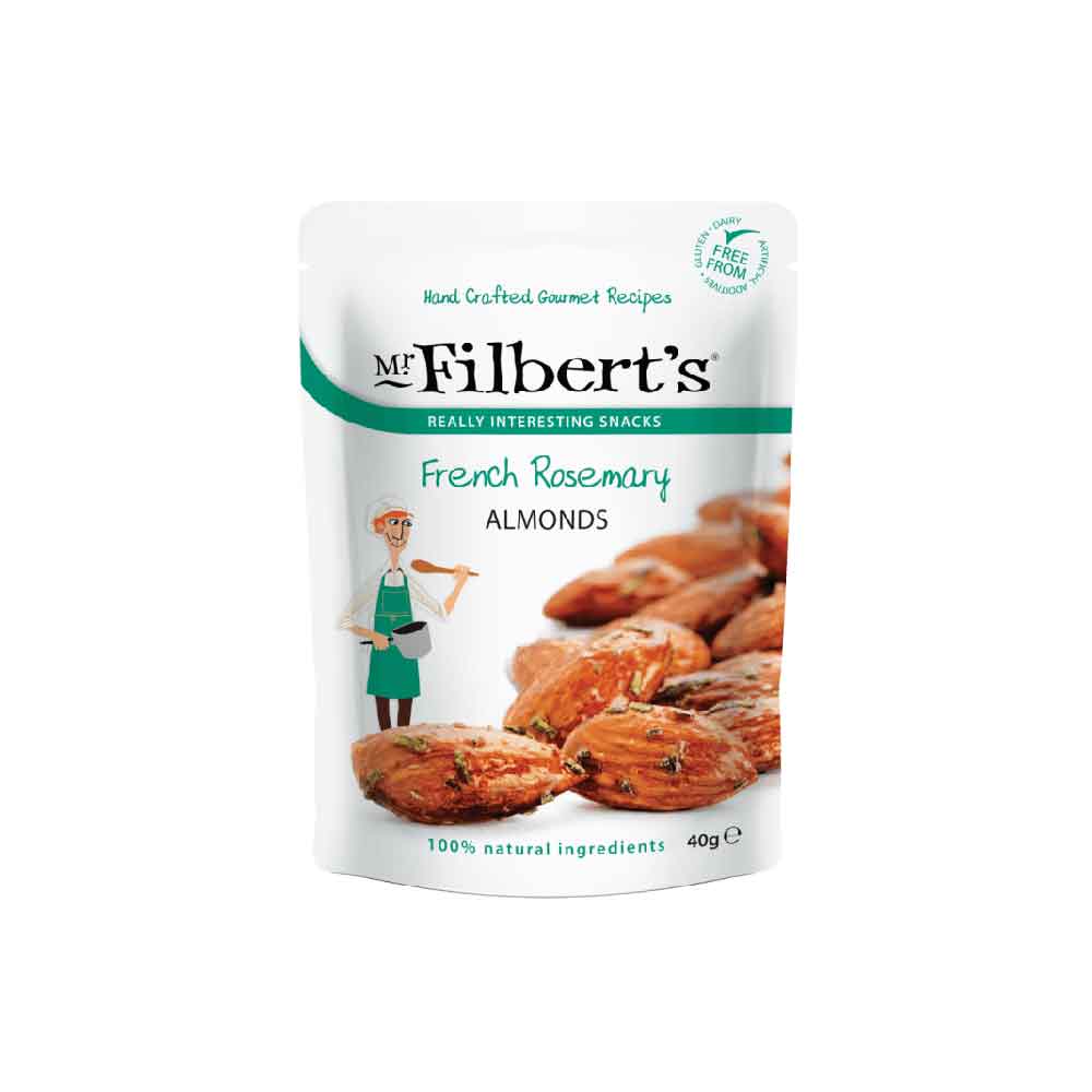 Mr. Filbert's French rosemary almonds made with 100% natural ingredients