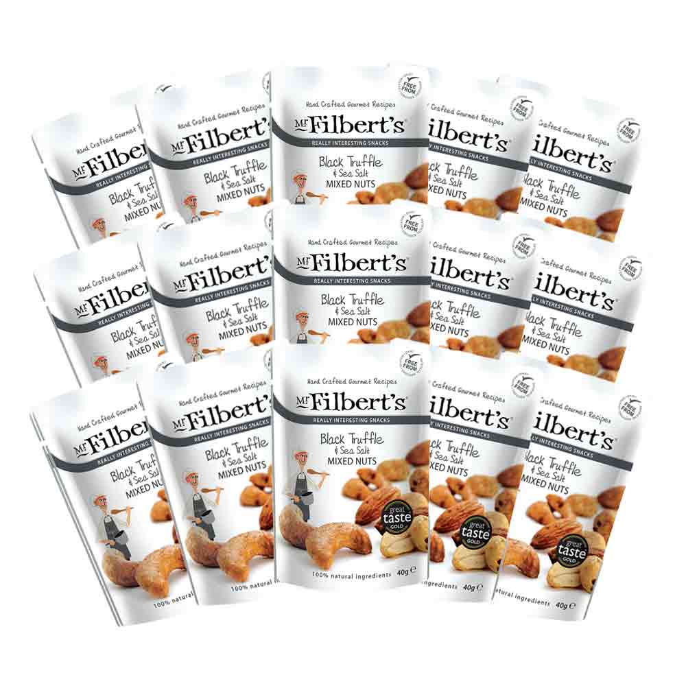 Mr Filbert's Black Truffle & Sea Salt Mixed Nuts 40g (1 case, 20pcs x 40g)