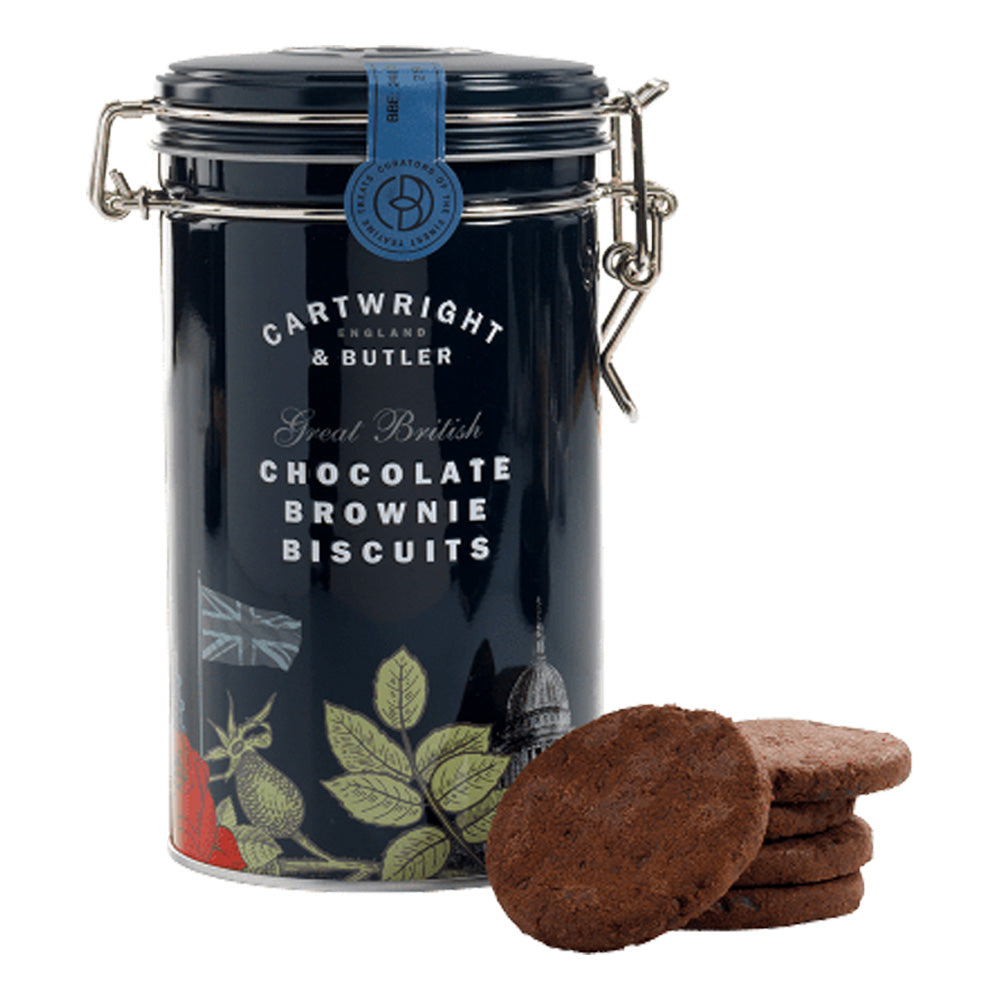 Cartwright & Butler The London Collection: Chocolate Brownie Biscuits Tin 200g [ End Dec 2024]