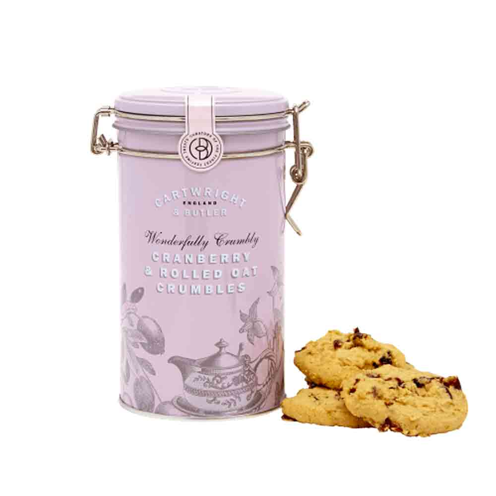 Cartwright & Butler Cranberry Crumbles in Tin 200g