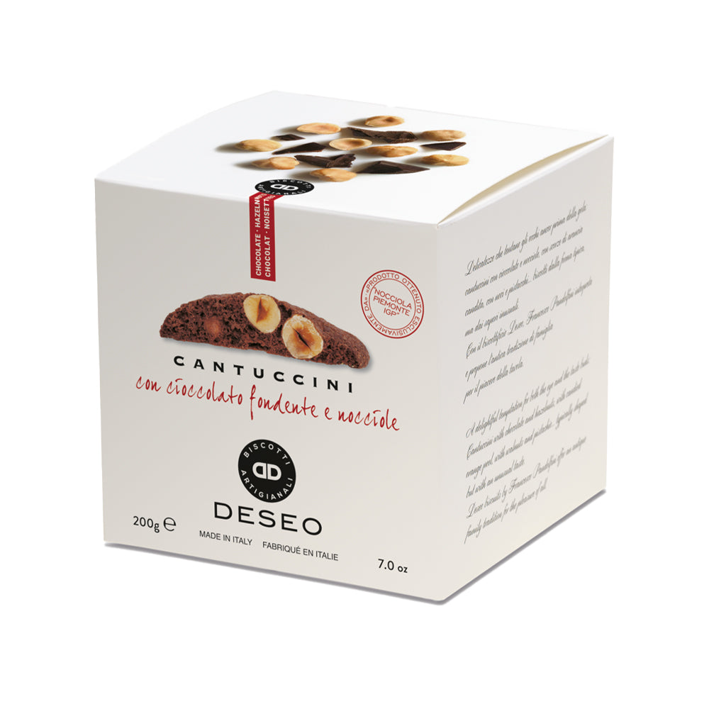 Deseo Hazelnuts and Extra Dark Chocolate Cantuccini 200g