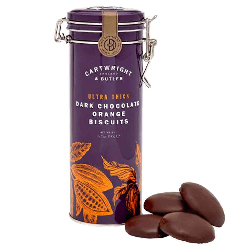 Cartwright & Butler Ultra Thick Dark Chocolate  Orange Biscuits 190g