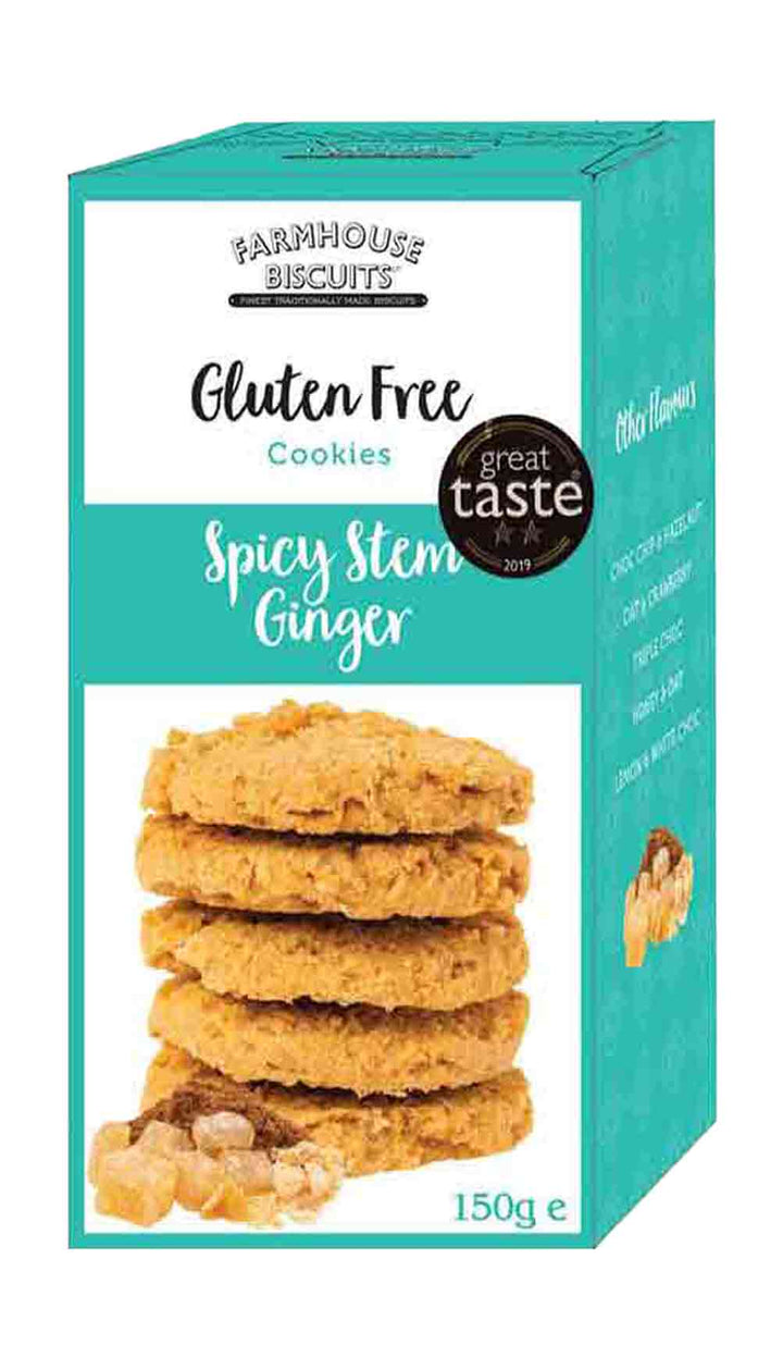 Farmhouse Biscuits Gluten-Free Spicy Stem Ginger Cookies 150g