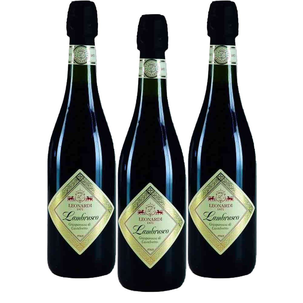 Leonardi Lambrusco Grasparossa DOC 750ml x 3