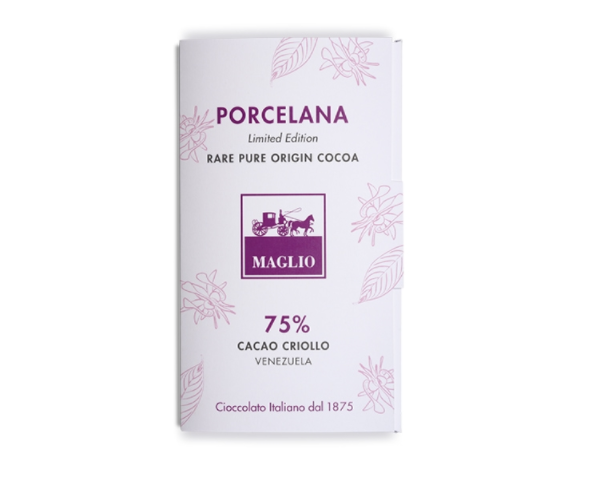 Maglio Porcelana Criollo 75% Dark Chocolate Bar 80g