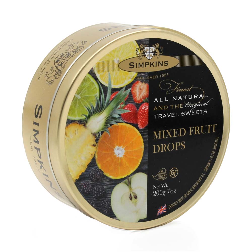 Simpkins Mixed Fruit Drops Travel Sweets 200g