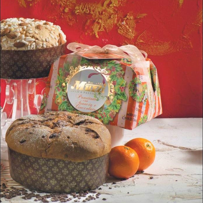 Muzzi Panettone Orange & Chocolate Hand Wrapped 1Kg