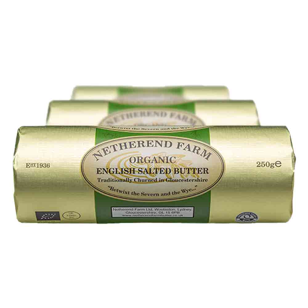 Netherend Farm Organic Salted Butter Roll 250g