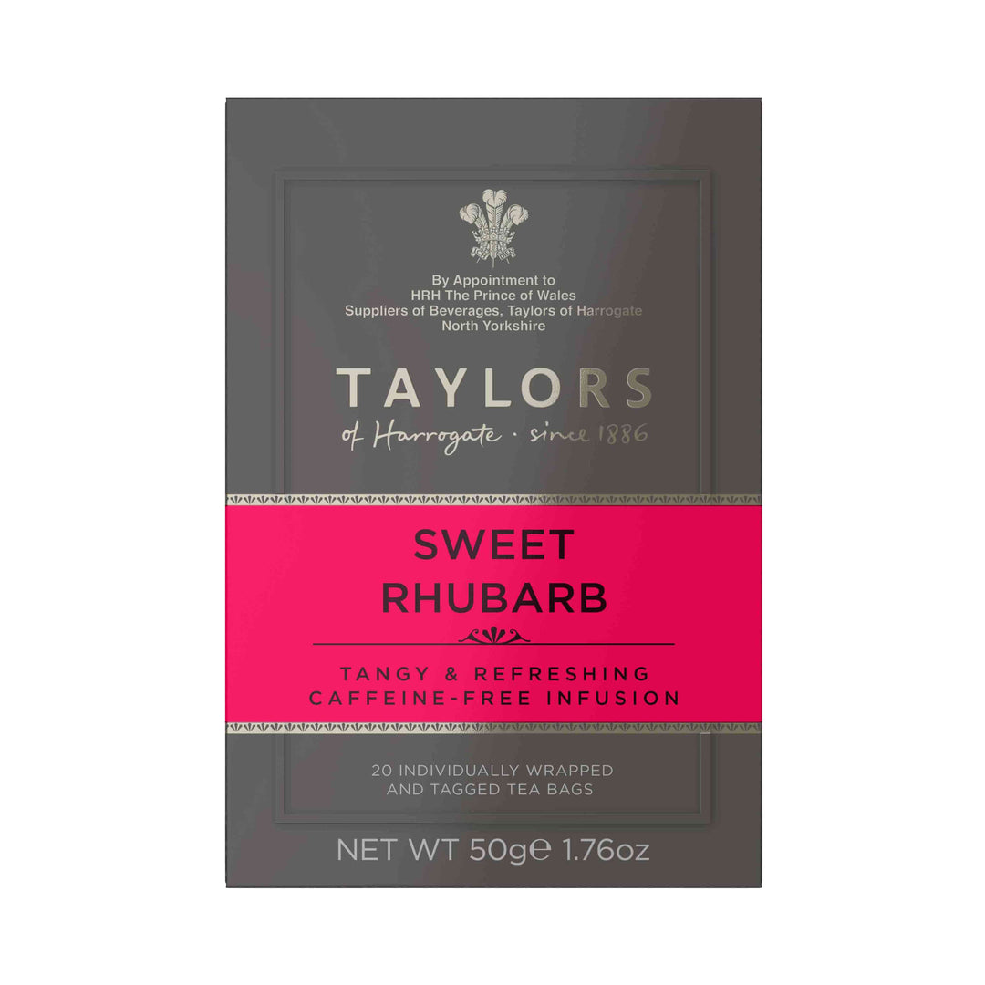 Taylors of Harrogate Sweet Rhubarb Tea Bag 20 Sachets