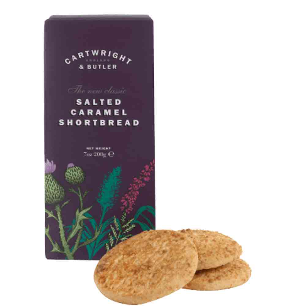 Cartwright & Butler Salted Caramel Shortbread in Carton Box 200g