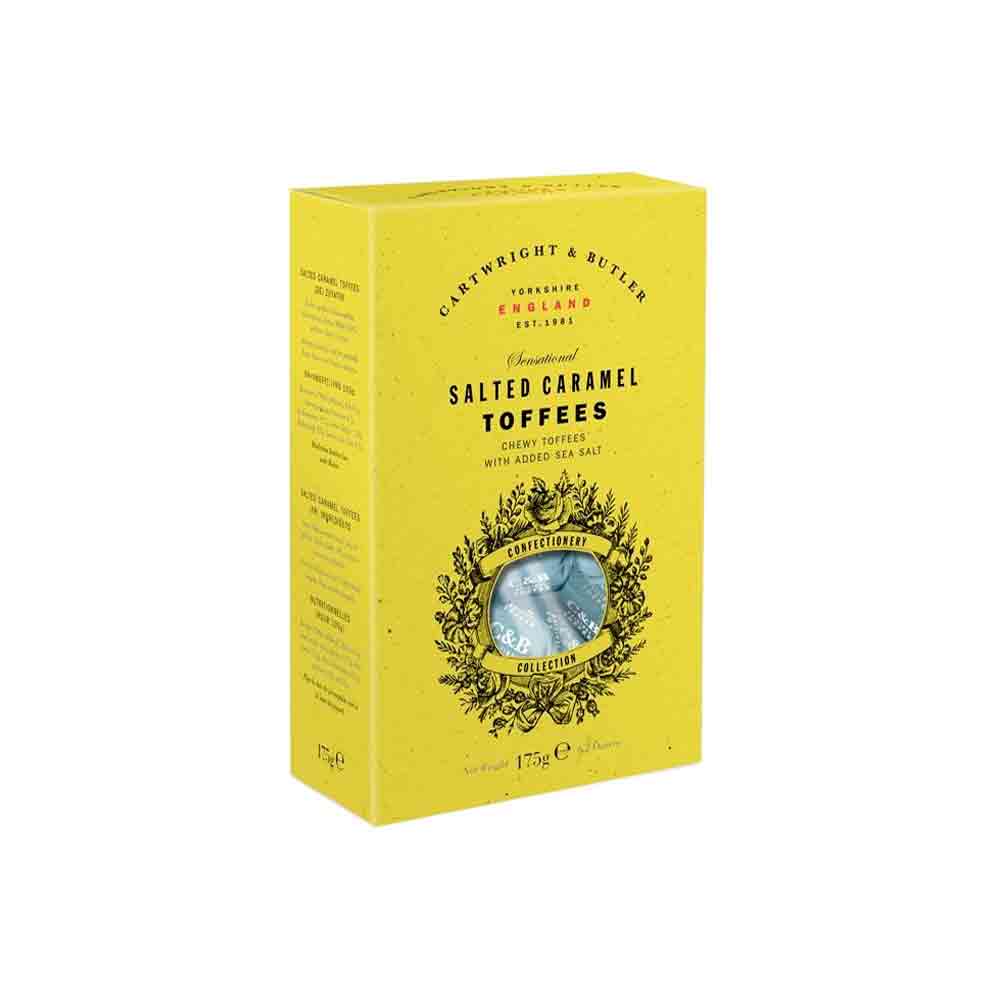 Cartwright & Butler Salted Caramel Toffees in Carton 130g