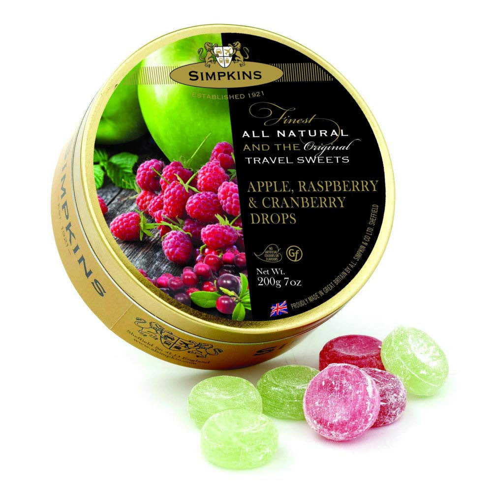 Simpkins Citrus Apple, Raspberry & Cranberry Travel Sweets 200g