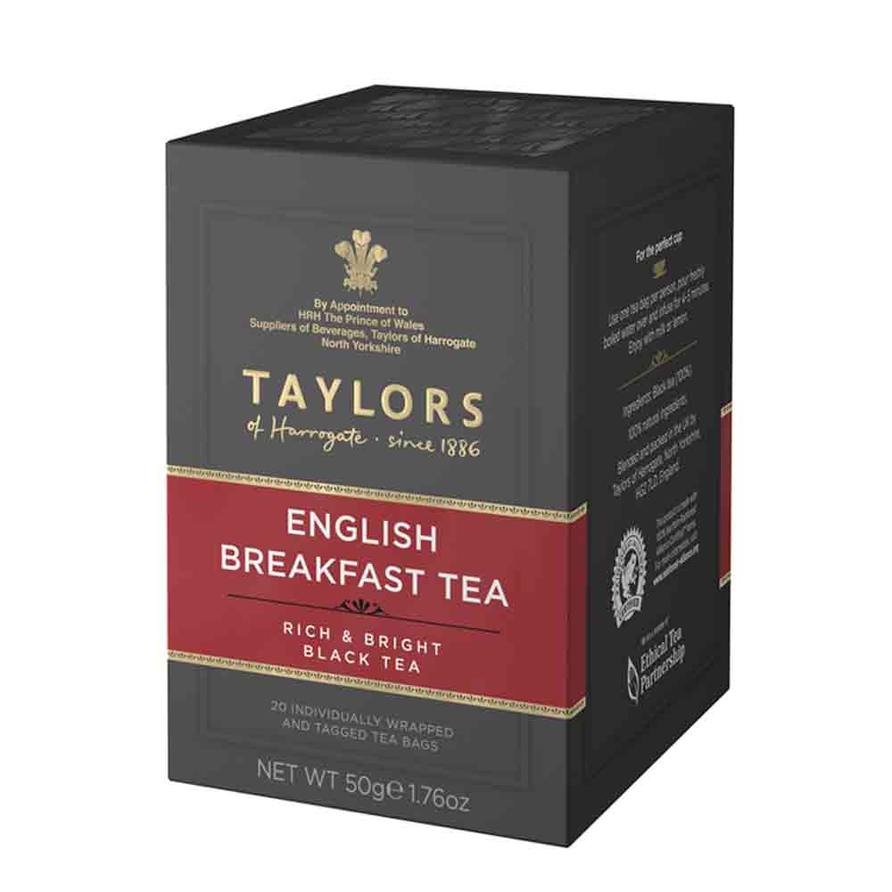 box of english breakfast tea 20 tea bags