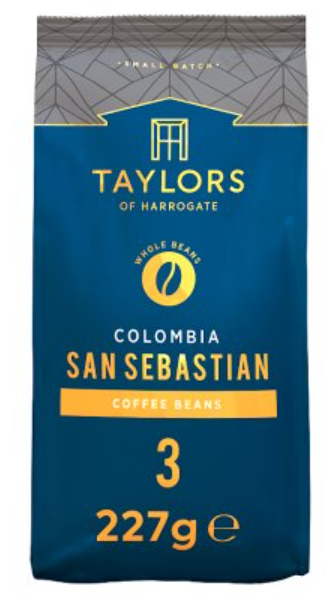 Taylors of Harrogate Colombia San Sebastian Coffee Beans 227 (August 2024)