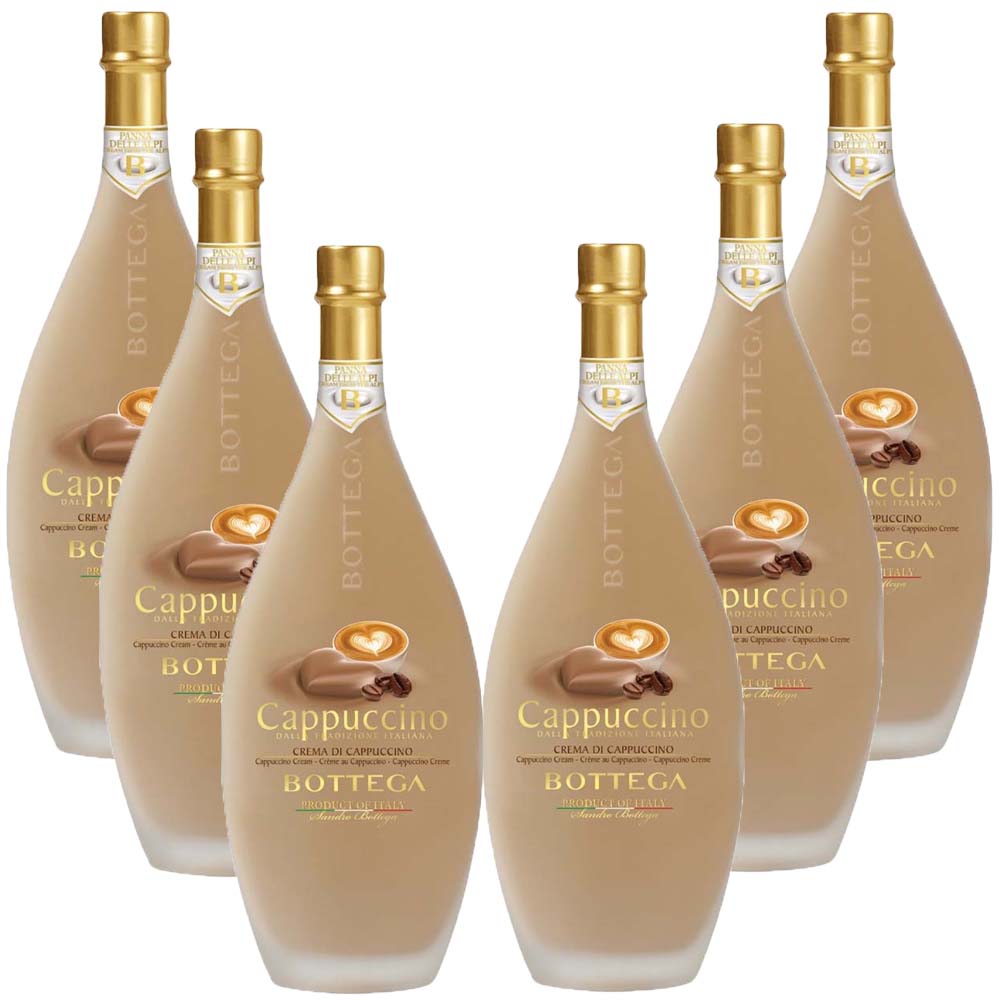 Bottega Cappuccino Creamy Liqueur 500ml x 6