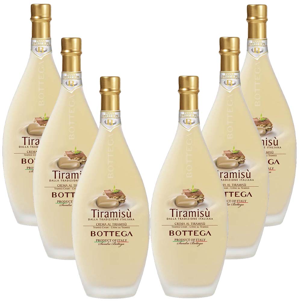 Bottega Tiramisu Creamy Liqueur 500ml x 6