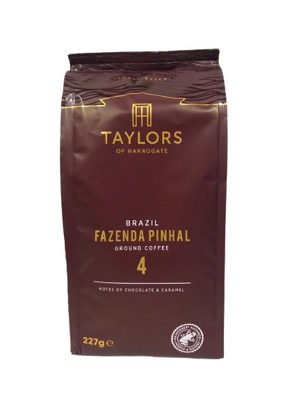 Taylors of Harrogate Brazil Fazenda Pinhal Ground Coffee 227g (BB JULY 2024)