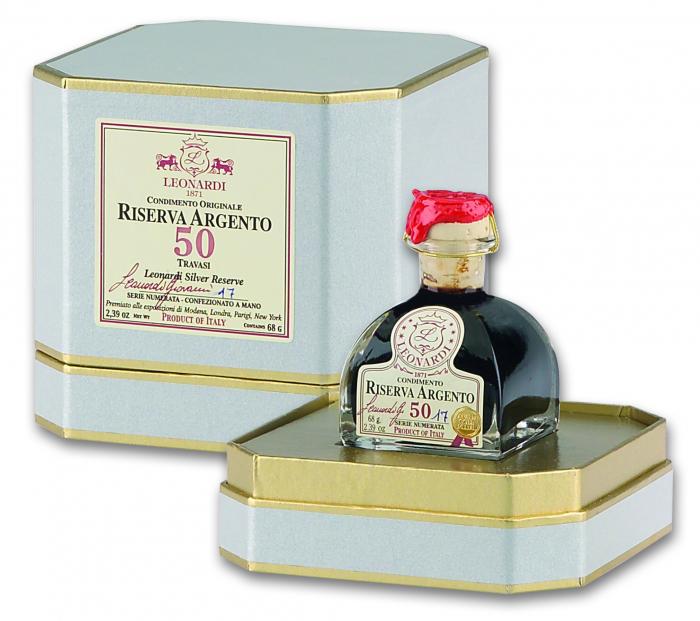 Leonardi Balsamic Condiment - RISERVA ARGENTO "50 TRAVASI" 68g