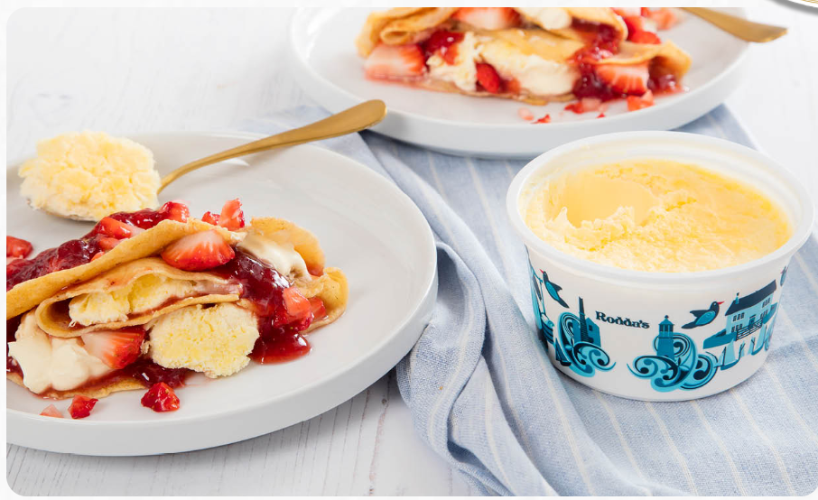 Cream Tea Pancakes with Roddas cornish clotted cream