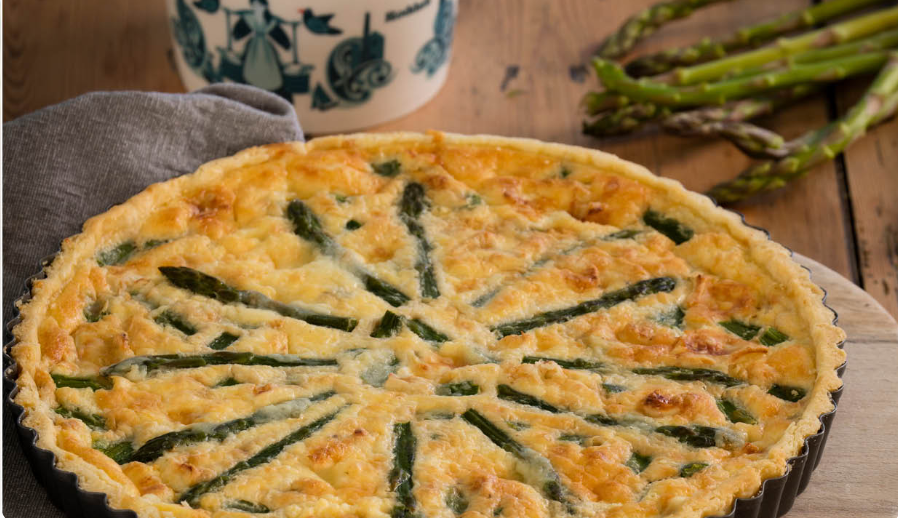 Clotted Cream Asparagus & Cornish Brie Quiche