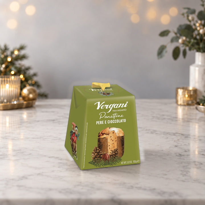 Vergani Chocolate & Pear in box 100g [GREEN]