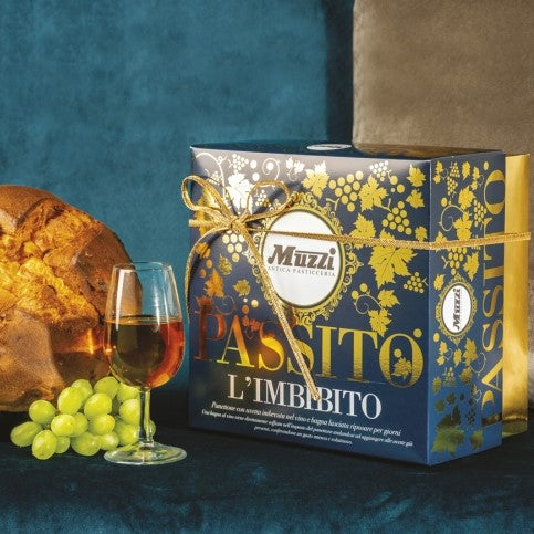 Muzzi Panettone with Raisins soaked with Passito di Pantelleria Wine 1000g [1040167]