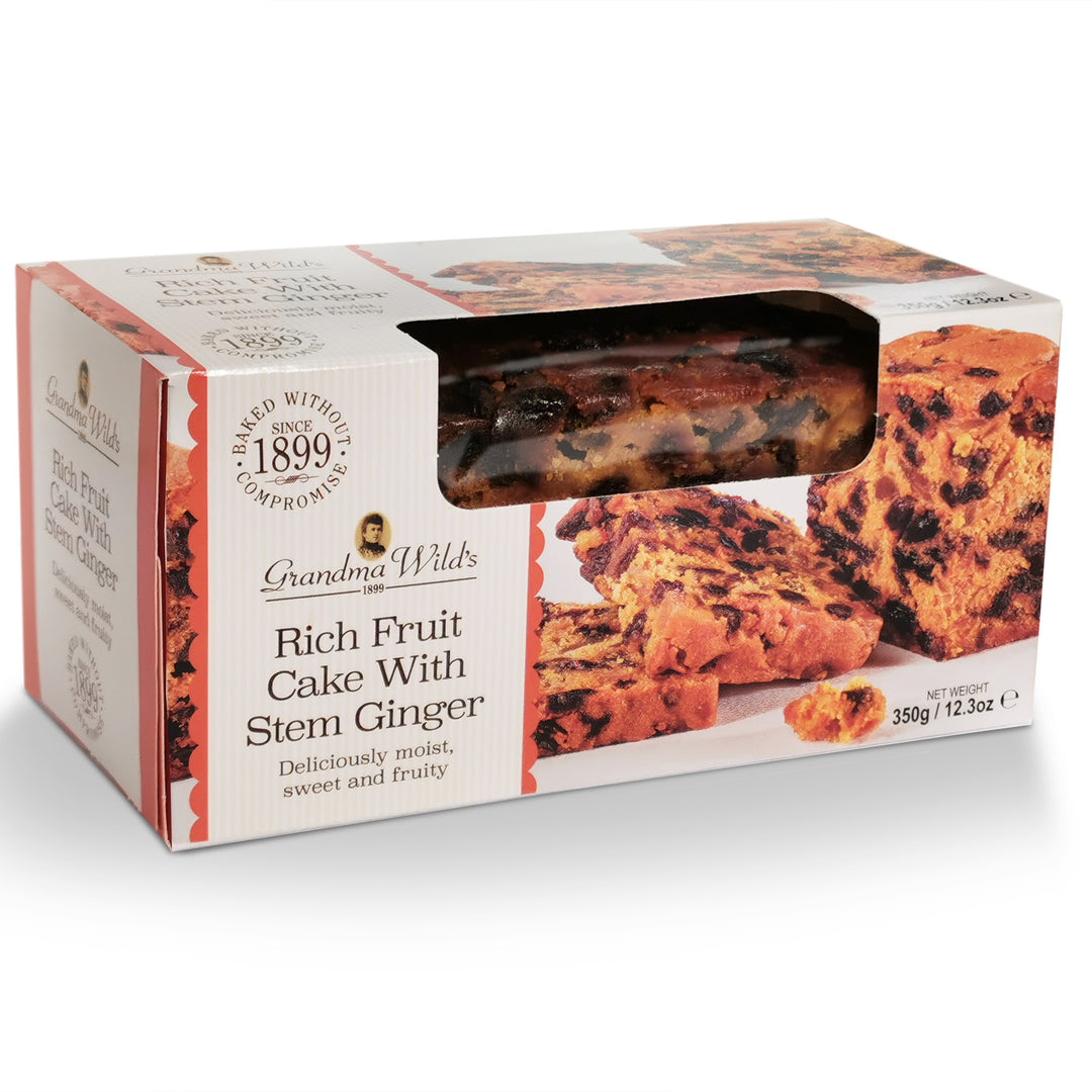 Grandma Wild's Rich Fruit Cake with Stem Ginger 350g