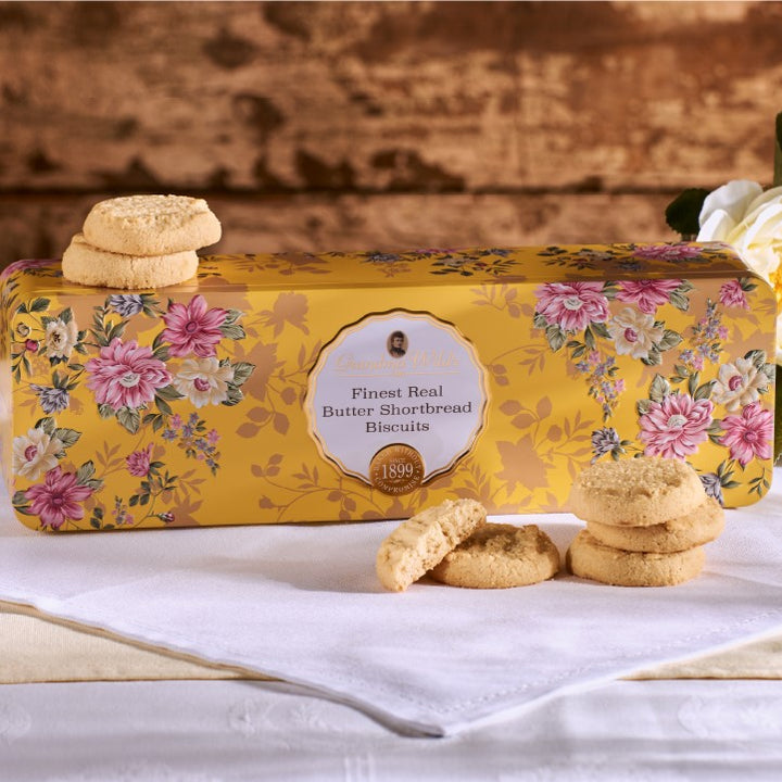 Grandma Wild's Victorian Floral Buttery Shortbread Biscuit Tin 150g