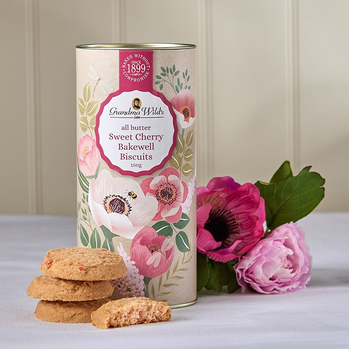 Grandma Wild's Sweet Cherry Bakewell Biscuits 150g