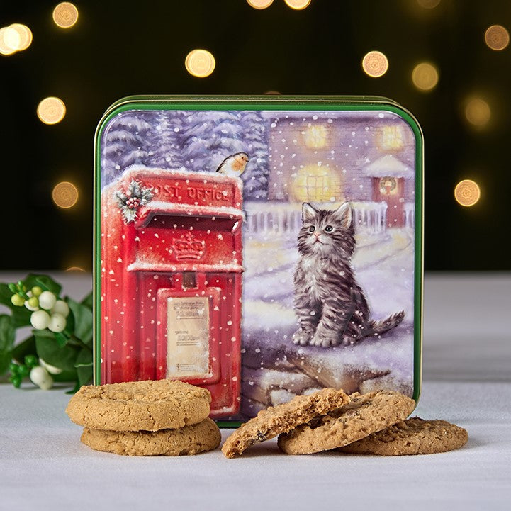 Grandma Wild's Embossed Kitten & Postbox Tin 200g  [1809]