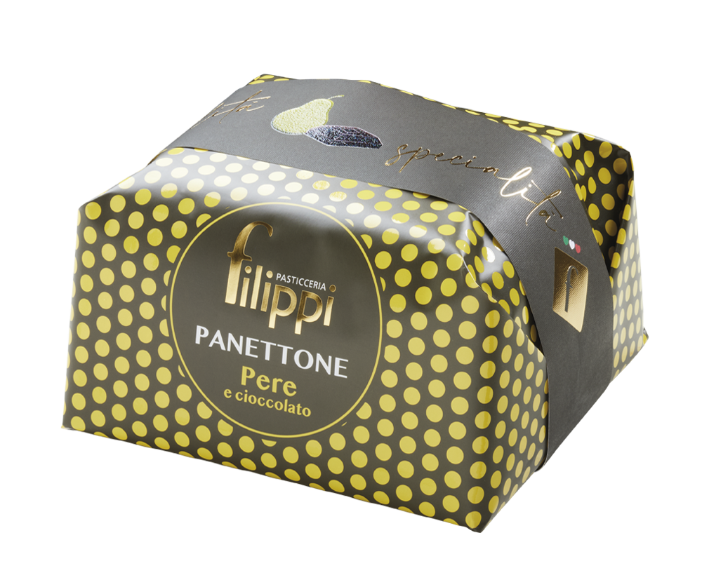 Filippi Panettone with Candied Pears and Dark Chocolate 500g/1000g [SPE 7203/ 7205]