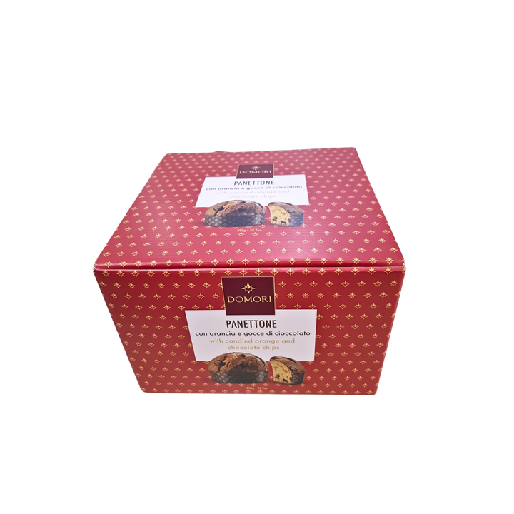 Domori Panettone with Candied Orange and Chocolate Chips 800g [RED]
