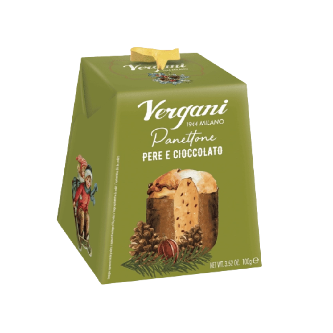 Vergani Chocolate & Pear in box 100g [GREEN]