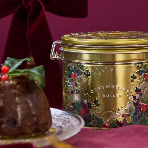 C&B Merry Christmas Pudding in Tin 454g [4038]